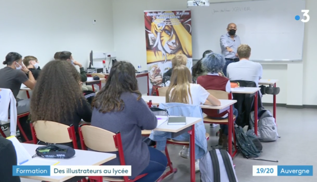 Formation des illustrateurs au lycée (France 3)