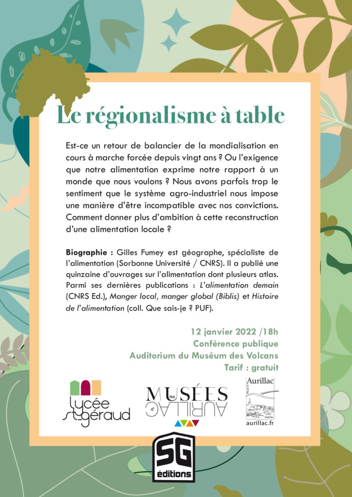 Conférence 12 janvier 2022 à Aurillac